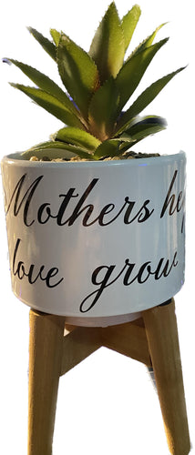Personalised Pot plant holder.
