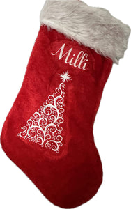 Personalised Christmas Stocking - Red