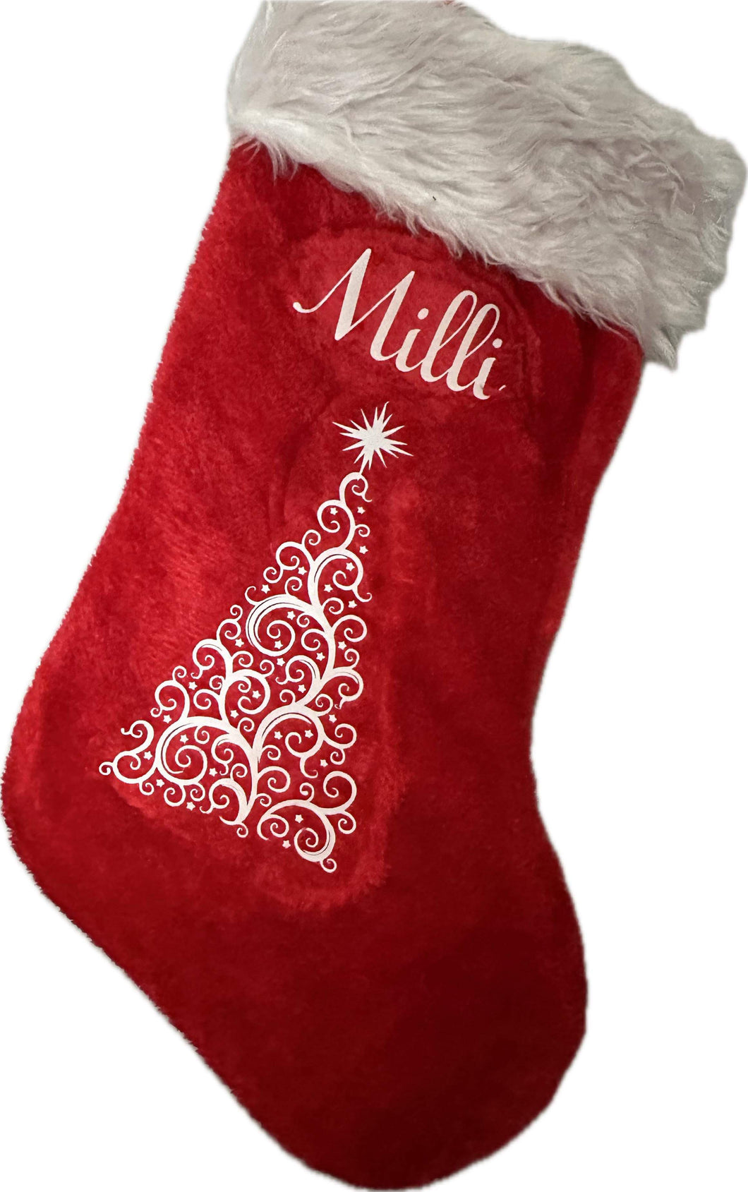 Personalised Christmas Stocking - Red