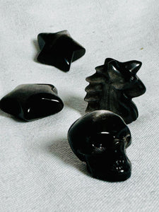 Silver Sheen Obsidian | Mini Carvings